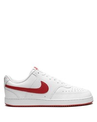 Baskets basses en cuir blanches Nike