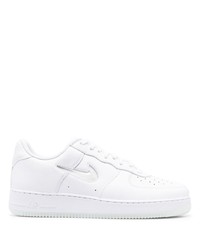 Baskets basses en cuir blanches Nike