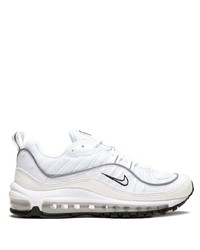 Baskets basses en cuir blanches Nike