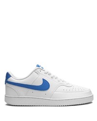 Baskets basses en cuir blanches Nike