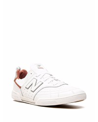 Baskets basses en cuir blanches New Balance