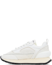 Baskets basses en cuir blanches Balmain