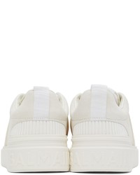 Baskets basses en cuir blanches Balmain