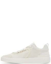 Baskets basses en cuir blanches Balmain