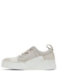 Baskets basses en cuir blanches Boris Bidjan Saberi