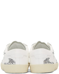 Baskets basses en cuir blanches Saint Laurent