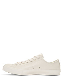 Baskets basses en cuir blanches Converse