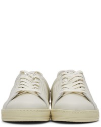 Baskets basses en cuir blanches Tom Ford