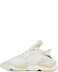 Baskets basses en cuir blanches Y-3