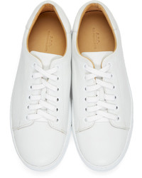 Baskets basses en cuir blanches A.P.C.