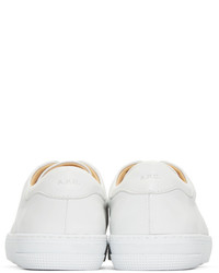 Baskets basses en cuir blanches A.P.C.