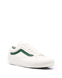 Baskets basses en cuir blanches Vans