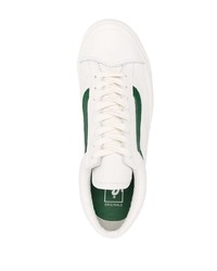 Baskets basses en cuir blanches Vans