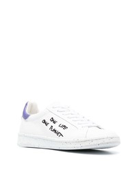 Baskets basses en cuir blanches DSQUARED2