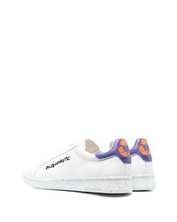 Baskets basses en cuir blanches DSQUARED2