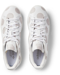 Baskets basses en cuir blanches adidas