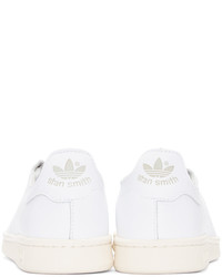 Baskets basses en cuir blanches adidas