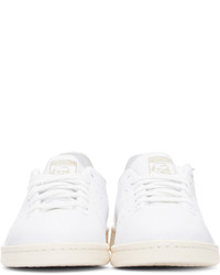 Baskets basses en cuir blanches adidas