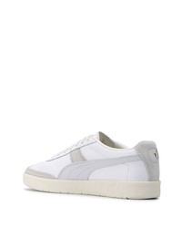 Baskets basses en cuir blanches Puma