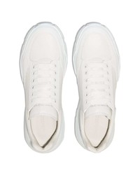 Baskets basses en cuir blanches Alexander McQueen