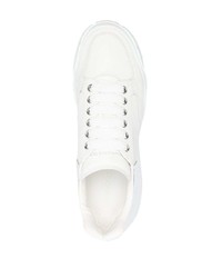 Baskets basses en cuir blanches Alexander McQueen