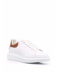 Baskets basses en cuir blanches Alexander McQueen