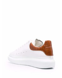 Baskets basses en cuir blanches Alexander McQueen