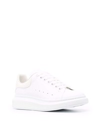 Baskets basses en cuir blanches Alexander McQueen