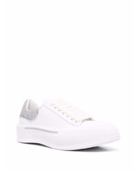 Baskets basses en cuir blanches Alexander McQueen