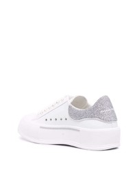 Baskets basses en cuir blanches Alexander McQueen