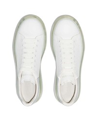 Baskets basses en cuir blanches Alexander McQueen