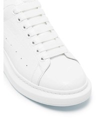 Baskets basses en cuir blanches Alexander McQueen