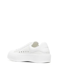 Baskets basses en cuir blanches Alexander McQueen