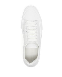 Baskets basses en cuir blanches Alexander McQueen