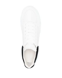 Baskets basses en cuir blanches Alexander McQueen