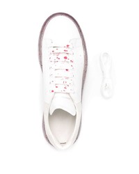 Baskets basses en cuir blanches Alexander McQueen