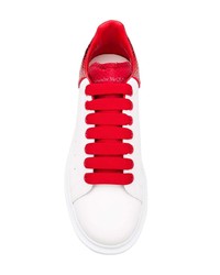 Baskets basses en cuir blanches Alexander McQueen