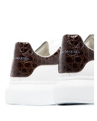 Baskets basses en cuir blanches Alexander McQueen