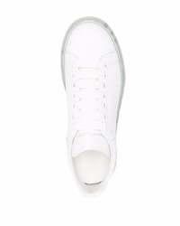 Baskets basses en cuir blanches Alexander McQueen