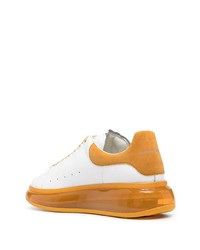 Baskets basses en cuir blanches Alexander McQueen