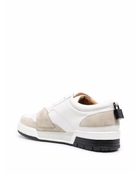 Baskets basses en cuir blanches Buscemi