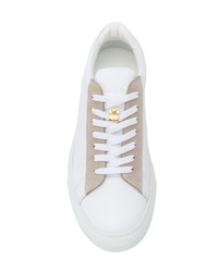 Baskets basses en cuir blanches Buscemi