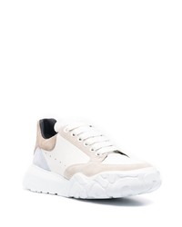 Baskets basses en cuir blanches Alexander McQueen