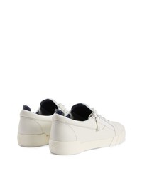 Baskets basses en cuir blanches Giuseppe Zanotti