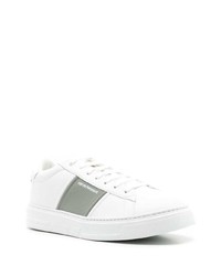 Baskets basses en cuir blanches Emporio Armani