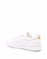 Baskets basses en cuir blanches DSQUARED2