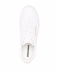 Baskets basses en cuir blanches DSQUARED2