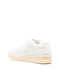 Baskets basses en cuir blanches Jil Sander