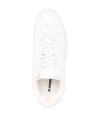 Baskets basses en cuir blanches Jil Sander