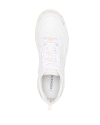 Baskets basses en cuir blanches Premiata